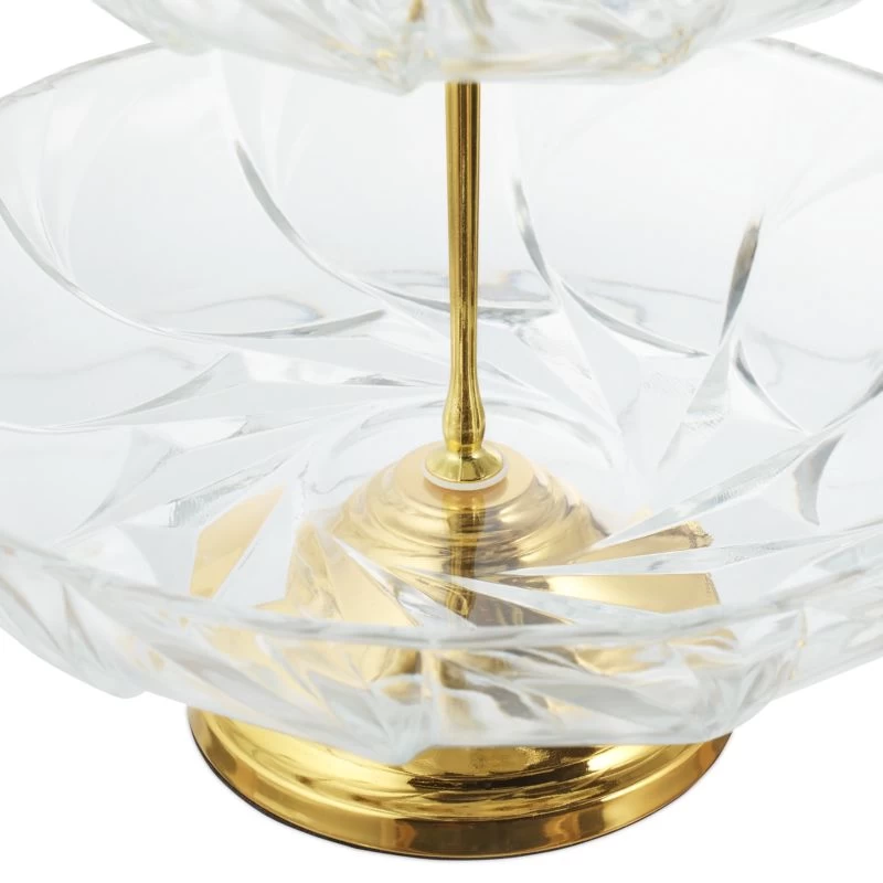 Serviteur Fruits En Verre Avec 2 étages 8 Serviteur Fruits En Verre Avec 2 étages – Image 8