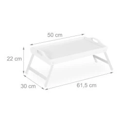 Tablette De Lit Pliante En Bambou Blanc -Entrez dans ma vaisselle. 0977e736d077471da5286e9208ef6f20