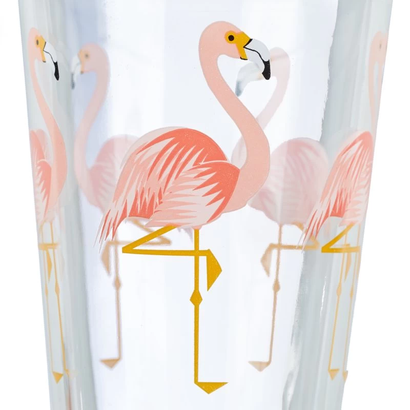 Verre Avec Paille Flamant Rose Lot De 4 8 Verre Avec Paille Flamant Rose Lot De 4 – Image 8