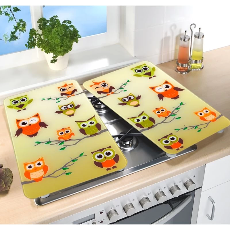 Wenko Couvre-plaques Chouettes (2 él.) 3 Wenko Couvre-plaques Chouettes (2 él.) – Image 3