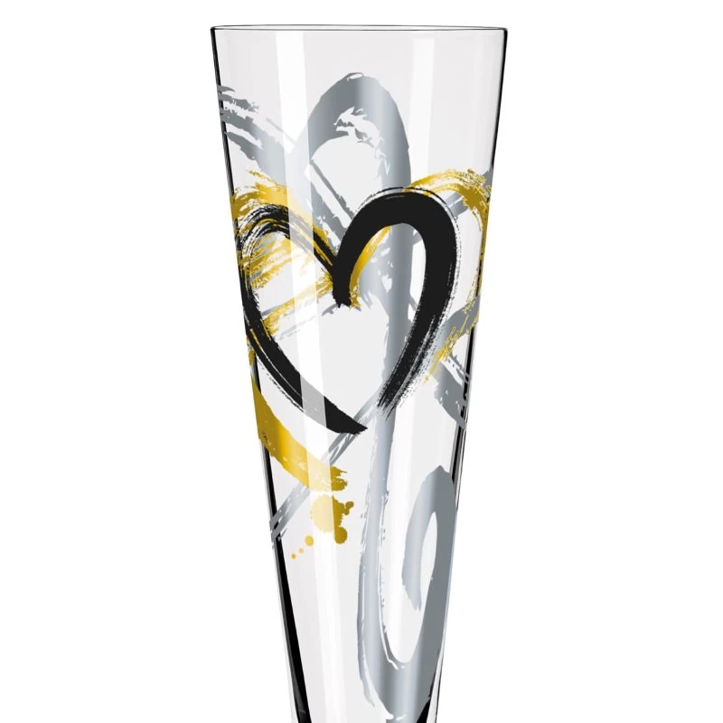 Flûte à Champagne Goldnacht Heart 2 Flûte à Champagne Goldnacht Heart – Image 2
