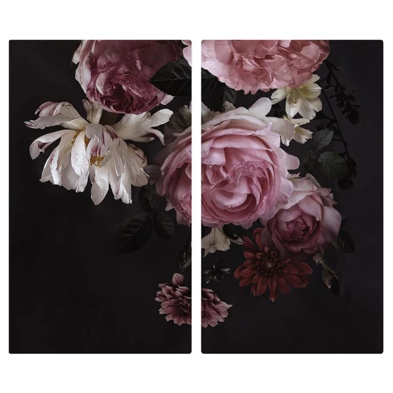 Protège-plaque De Cuisson Roses 1 Protège-plaque De Cuisson Roses