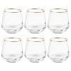 Verres TOUCH OF GOLD (lot De 6)