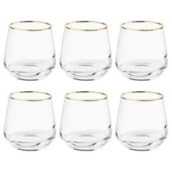 Verres TOUCH OF GOLD (lot De 6)