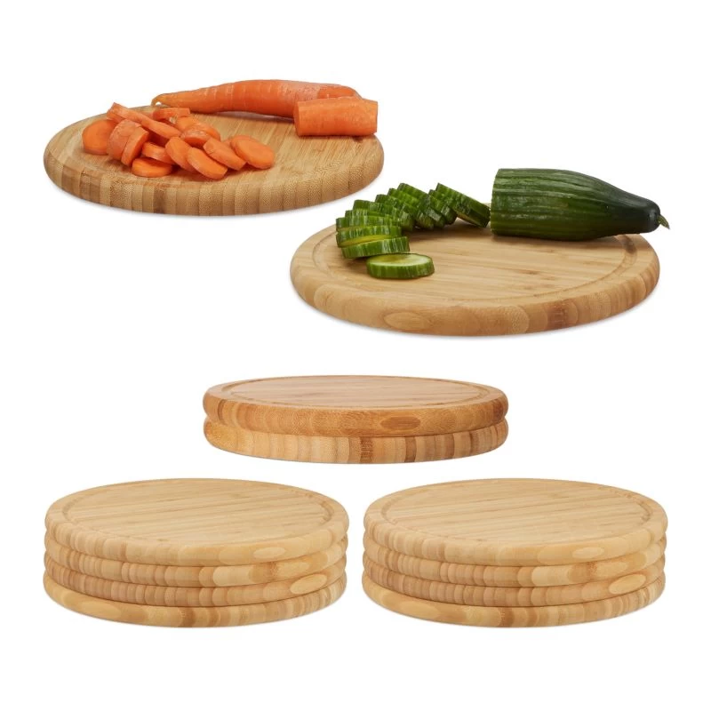 Planche à Découper Bambou 30cm Set De 12 1 Planche à Découper Bambou 30cm Set De 12