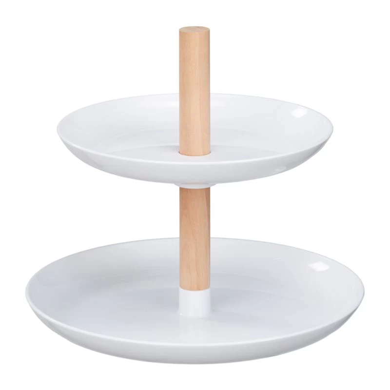 Serviteur à Gâteaux En Plastique & Bois 5 Serviteur à Gâteaux En Plastique & Bois – Image 5