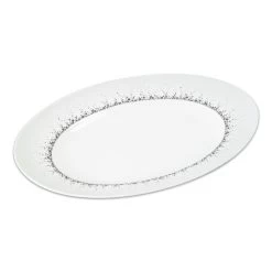 Plat Ovale Boréalis Gris