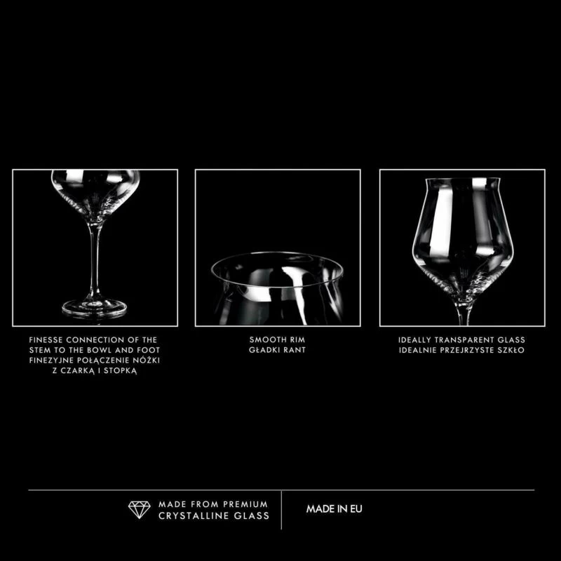 Krosno Avant-Garde Verres Tulipe à Bière 4 Krosno Avant-Garde Verres Tulipe à Bière – Image 4