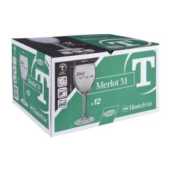 Verres à Pied Trempés Merlot X12 -Entrez dans ma vaisselle. 2864d3dfd1894fb4a88350cb78f40503