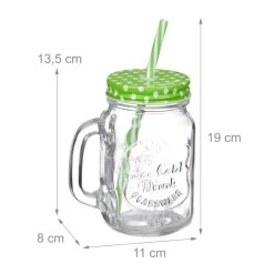 Jarre Avec Paille/couvercle En Lot De 8 -Entrez dans ma vaisselle. 323cc2526def450e994355d8c6a62e31