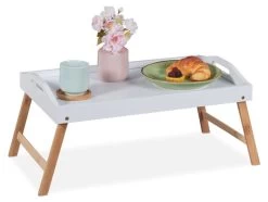 Plateau De Lit En Bambou