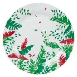 Assiette Plate Bornéo Rouge X6