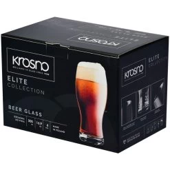 Krosno Elite Verres à Bière Noire -Entrez dans ma vaisselle. 45283618feef4beca8224e203cc54888