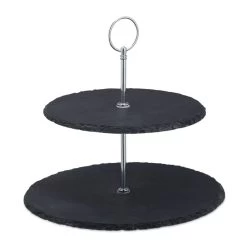 Présentoir Apéritif Ardoise 2 étages -Entrez dans ma vaisselle. 456ec4c164144ed9b595fd6e3da48687