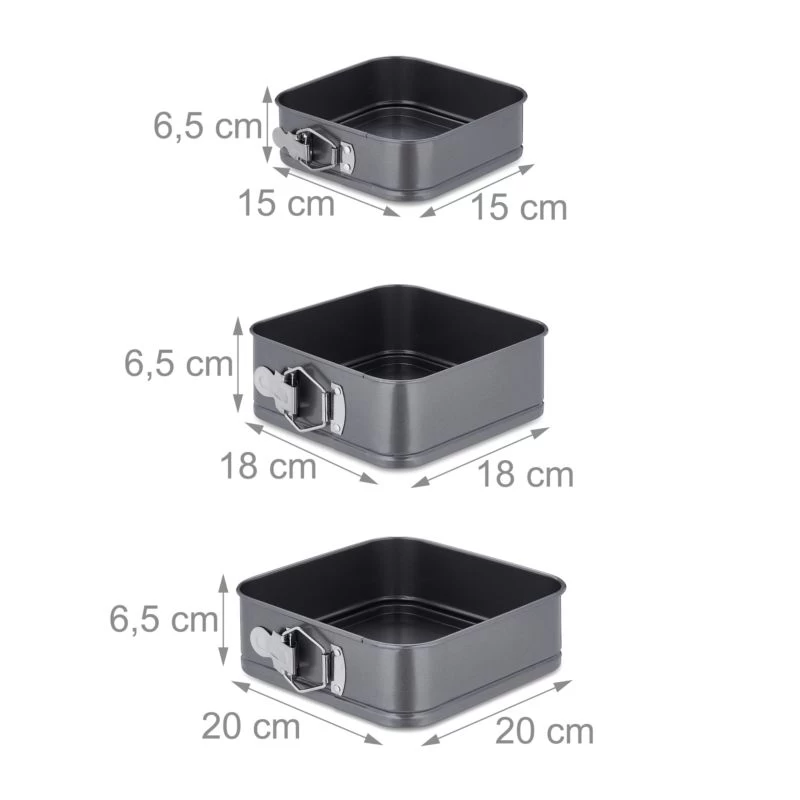 Lot De 7 Moules Carrés 8 Lot De 7 Moules Carrés – Image 8