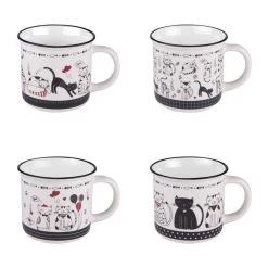 Coffret De 4 Mugs Felix 35 Cl (1 Modèle