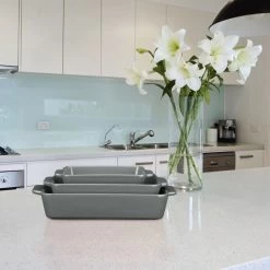 Lot De 3 Plats à Four En Céramique Gris -Entrez dans ma vaisselle. 502df98617084e509955263393d4a36a