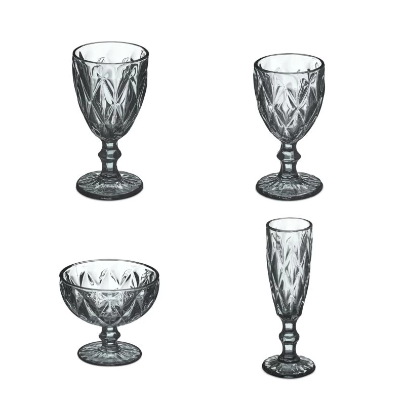 Lot De 7 Verres Gris 5 Lot De 7 Verres Gris – Image 5