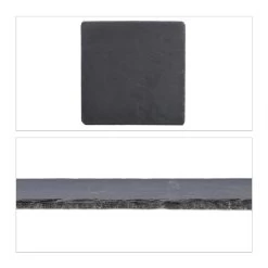 Plateau En Ardoise Carré Lot De 6 -Entrez dans ma vaisselle. 5247f01411c542e5a871cedff83d1a69