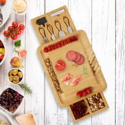Plateau Fromage Bambou Lot 9 Accessoires -Entrez dans ma vaisselle. 5b3c85d87d454e8d994bd57e78b60b0e