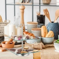 Lot De 2 étagères à Deux Niveaux -Entrez dans ma vaisselle. 60230cae11ed4747a105edc75af4c078