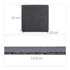 Plateau En Ardoise Carré Lot De 6 -Entrez dans ma vaisselle. 6095d79643b548eabe921139fb5975b2