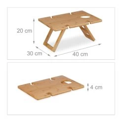 Mini-table Portative En Bambou -Entrez dans ma vaisselle. 6235abb91b85497ca3cc75636a414b81