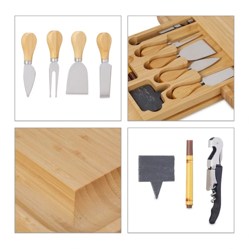 Plateau Fromage Bambou 10 Accessoires 6 Plateau Fromage Bambou 10 Accessoires – Image 6