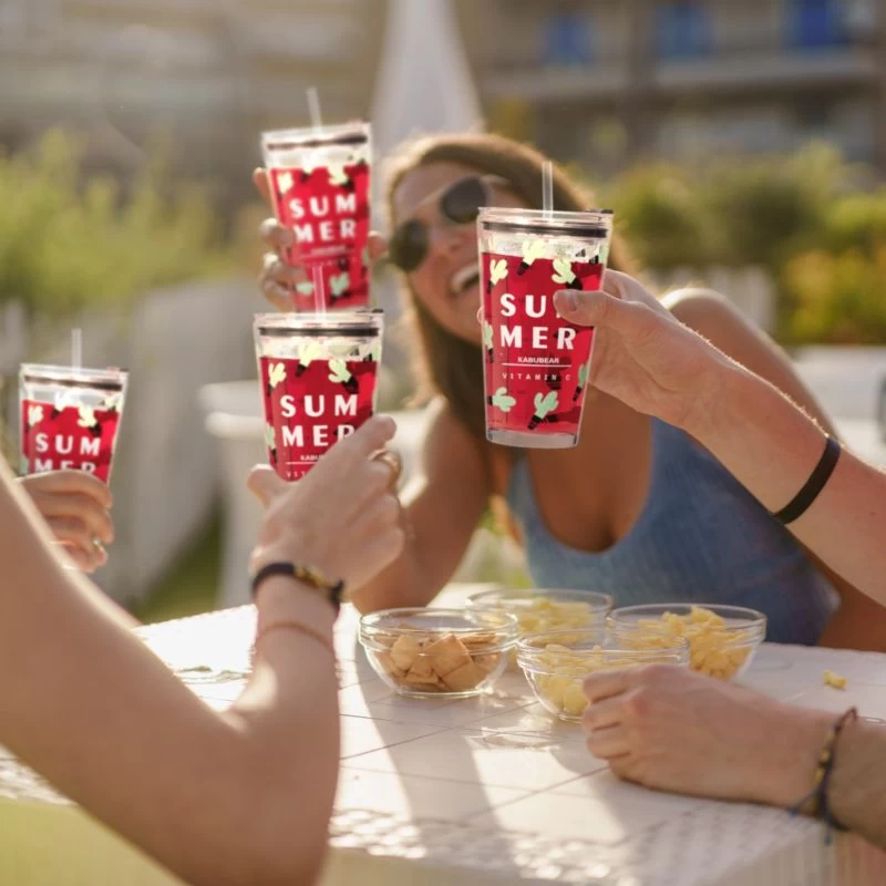 Lot De 4 Gobelets à Motif Cactus 3 Lot De 4 Gobelets à Motif Cactus – Image 3