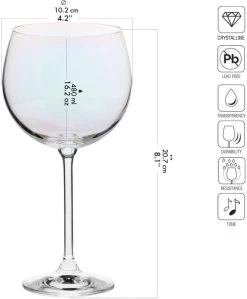 Krosno Venezia Rainbow Verres à Gin -Entrez dans ma vaisselle. 73adf72b4dbf4164b05a2a795e3182b3