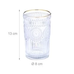 Lot De 4 Verres Avec Motif 400 Ml -Entrez dans ma vaisselle. 768ff7e6e70349aaa242a6f2d135bb52