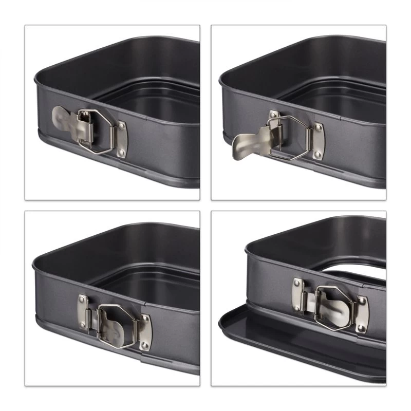 Moule Carré à Charnière Set De 3 5 Moule Carré à Charnière Set De 3 – Image 5