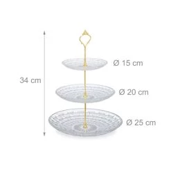 Présentoir à Gâteaux à 3 étages En Verre -Entrez dans ma vaisselle. 8b2f191a62b143babc32642897ff8970