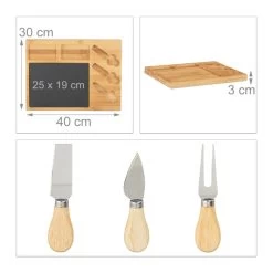 Set Planche à Fromage Avec 3 Couteaux -Entrez dans ma vaisselle. 8d7dbbb00aed40879d382e61f910abdf