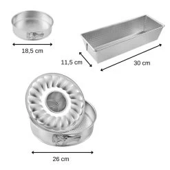 Moules à Gâteaux X3 Silver -Entrez dans ma vaisselle. 901d3043afdb4b649dcbb844cbfbbbfc
