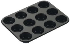 Moule 12 Muffins Black Metallic -Entrez dans ma vaisselle. 95bd60ee3e2248a68cde550d96742bd4