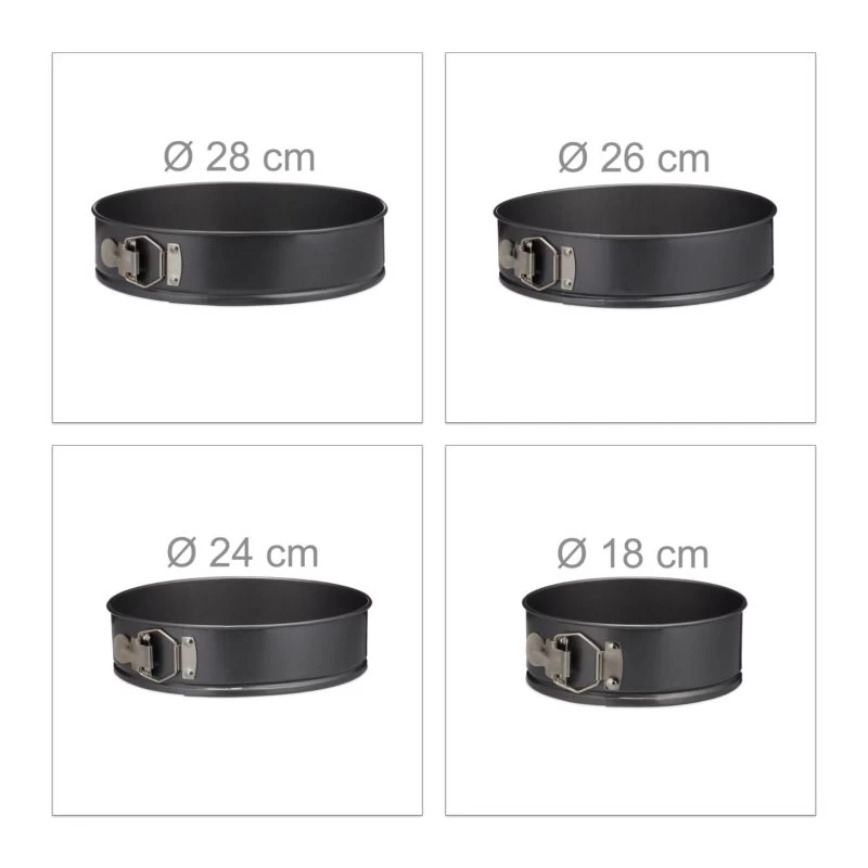 Set De 4 Moules à Gâteaux Ronds 7 Set De 4 Moules à Gâteaux Ronds – Image 7