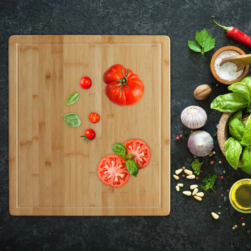 Planche à Découper Bambou Rigole à Jus 2 Planche à Découper Bambou Rigole à Jus – Image 2