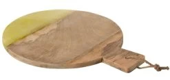 Planche Rond Alabaster Bois Jaune 50 Cm