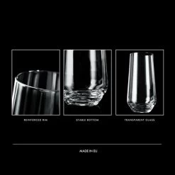 Krosno Splendour Verres D’eau Haut -Entrez dans ma vaisselle. 9fa5da97069949d4a6f0a61ae78659a2