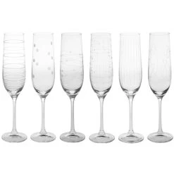 Coffret De 6 Flûtes à Champagne Graphik