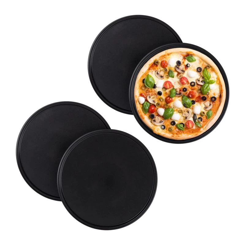 Plaques à Pizzas Rondes Par Lot De 4 1 Plaques à Pizzas Rondes Par Lot De 4