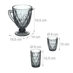 Lot De 7 Verres Gris 17 Lot De 7 Verres Gris -Entrez dans ma vaisselle. b211a24de4884e83a6853da1529087e7