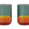 Lot De 2 Verres Bicolore