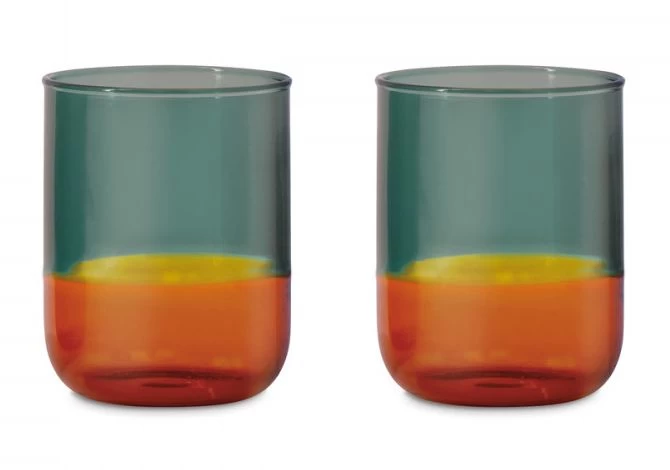 Lot De 2 Verres Bicolore 1 Lot De 2 Verres Bicolore