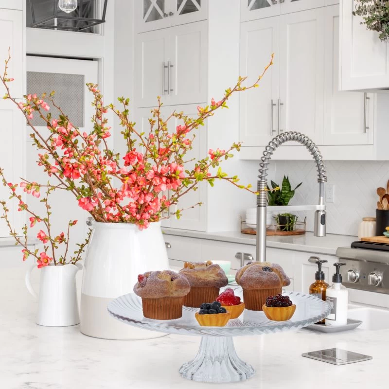 Plat à Gâteau En Verre Sur Pied 4 Plat à Gâteau En Verre Sur Pied – Image 4