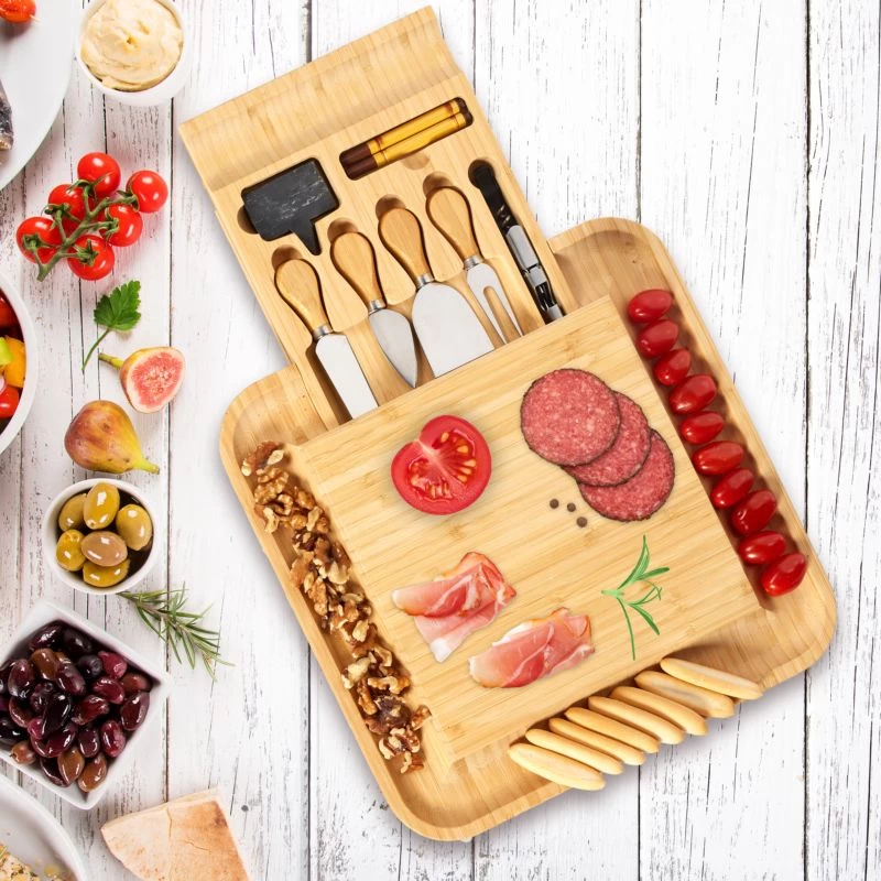 Plateau Fromage Bambou 10 Accessoires 4 Plateau Fromage Bambou 10 Accessoires – Image 4