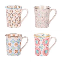 Coffret De 4 Mugs Bohème