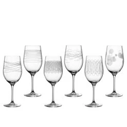 Leonardo Lot De 6 Verres à Vin Gravés 430ml