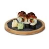 Plateau Rond De Service Bambou Ardoise